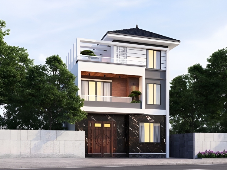 NHÀ ỐNG 3 TẦNG MÁI NHẬT - XU HƯỚNG THIẾT KẾ ĐƯỢC ƯA CHUỘNG NĂM 2025